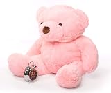 Gigi Chubs - 38" - Extremely Cute & Huggable, Pink Plush Bear Gigi Chubs - 38" - Extremely Cute & Huggable, Pink Plush Bear