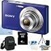 Sony Cyber-shot DSC-W610 DSCW610 W610 14.1 MP Digital Camera with 4x Optical Zoom and 2.7-Inch LCD (Blue) with Sony 4GB Card, Digpro Case, Tabletop tripod, LCD Screen Protectors, Lens Cleaner+ More!