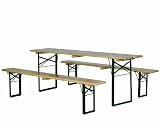 Produkt-Bild: Fun Star 403434 Festzelt Garnitur 50-er 220 x 50 cm, 3-teilig