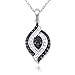 Sterling Silver Genuine Black Diamond Gunmetal title=