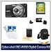 Sony DSC-W350 14.1MP Digital Camera with 4x Wide Angle Zoom with Optical Steady Shot Image Stabilization and 2.7 inch LCD (Black)with 4GB Card, Carrying Case, and Lens Cleaning Kit