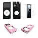 2nd Generation Apple iPod Nano Premium Leather Ultra Slim Case with Removable Belt Clip and Crystal Screen Shield - 2 Color Options
