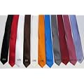 MUGA Elegante Schmale Herren Krawatte mit Einstecktuch in vielen Farben, 6 cm