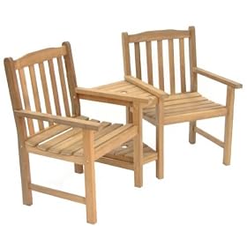 Buy Teak Garden Furniture Teak Mayfair Companion Set Love Seat Chair Wood Garden Furniture