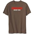 T-Shirt Mens Brown " Connecticut DRINK TEAM " Usa States