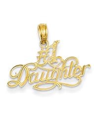 14k Yellow Gold #1 Daughter Pendant
