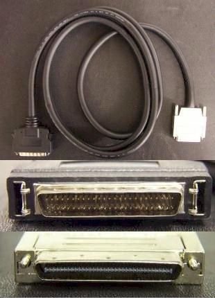 6 Ft VHDCI 0.8mm to 50-Pin HD50 External SCSI Cable, VHDCI Offset Connector SCSI-V68-HD50-06