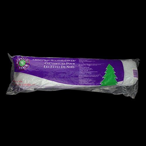 White Artificial Christmas Soft Snow Blanket Roll - 36" x 8 Feet