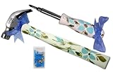 CuteTools! 13316 Home Essential Kit, Includes a Hammer, 4-in-1 Screwdriver and Assorted Fasteners, Sky Blue
