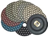 4 Monster Dry Diamond Polishing Pads Set of 8 pcs at $12.95/pc with Free Back Holder