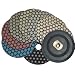 4" Monster Dry Diamond Polishing Pads Set of 8 pcs with Free Back Holder