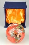 Review Team Concept  / 110MM Pink Gemstone World Globe Paperweight