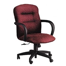 HON 3302BE62T Allure Managerial Mid-Back Swivel and Tilt Chair, Wild Rose Fabric