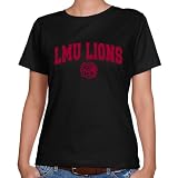 NCAA Loyola Marymount Lions Ladies Black Logo Arch Classic Fit T-shirt