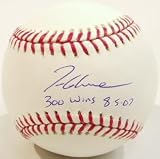 Tom Glavine Autographed Baseball with 300 Wins 8-05-07 Inscription