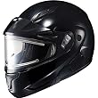HJC Solid with Electric Shield Men's CL-Max II Winter Sport Snowmobile Helmet - Black