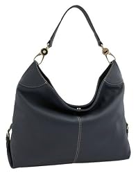 Dooney Bourke Large Leather Lock Sac Bag Marine