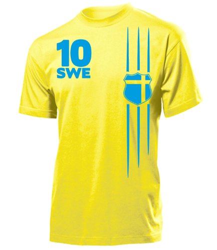 FUSSBALL WM 2014 – SCHWEDEN FANSHIRT 3297(H-G) Gr. XL