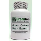 Green Web brand Green Coffee Bean Extract, 90 capsules, 500mg, Pure Green Coffee Extract