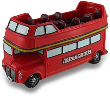 British Style Red Double Decker Bus Coin Bank Car Piggy Bank