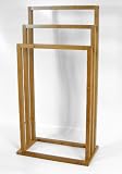 3 Tier Solid Bamboo Towel Rack
