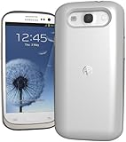 Duracell Powermat Wireless Charger Case for Samsung Galaxy SIII - Retail Packaging - White