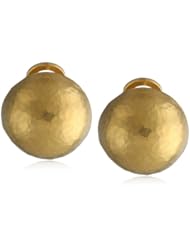 GURHAN "Dome" Round High Karat Gold Button Clip-Post Earrings