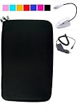 Hard Cube Carrying Case for E-Book Barnes and Nobles Nook + White eLight + Car Charger (Black)