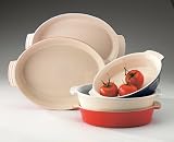 Mayfair & Jackson 5046b 12 Inch Stoneware Oval Casserole Dish Blue