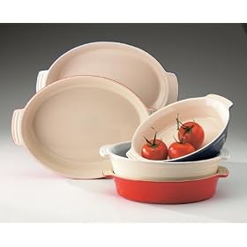 Mayfair and Jackson 5046b 12 Inch Stoneware Oval Casserole Dish Blue by MAYFAIR & JACKSON