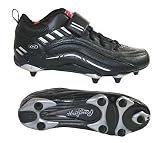 Rawlings Men s Artillery Mid Football Cleats BLACK 9.5 - MENS