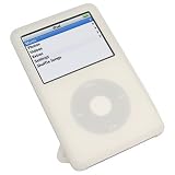 Brand New Apple iPod Video 60GB Classic 80GB MP3 Player Transparent Clear White soft & flexible Silicone Skin Case