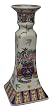 Asian candlesticks, Ming Vase design - hand painted porcelain (pair)