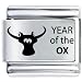 Year Ox Bith Date Italian Charms