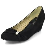Produkt-Bild: MQ23 Damen elgante Wedge Pumps mit Keilabsatz und Dekoschleife 777-16