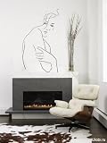 Naked Nude Nu Art Smoking Lady Bikini Sexy Hot Girl Wall Sticker Mural Decal D-448