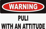 Warning: Puli with an attitude 11 oz. White Mug
