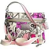 Coach Signature Poppy Hippie Petal Flower Shoulder Crossbody Bag Purse Multi