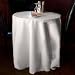 New Pack of (10) 120 White Round Tablecloths Seamless 100% Heavy Woven Polyester