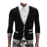 DoubljuMensButtonupPocketCardiganBLACK(NAK10)