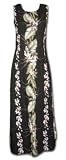 Black Orchid Panel Long Tank Hawaiian Beach Bridesmaid Dress