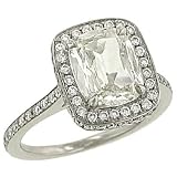 Cushion(2.03ct) & Pave(.40ct) Diamond Engagement Ring