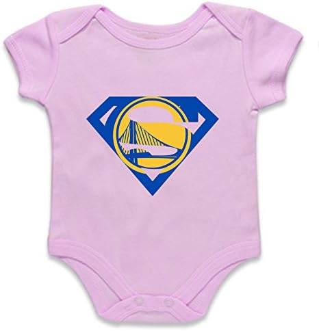 Custom Super Golden State Warriors Baby Girls Onesie One piece pink 0-6 Months