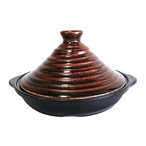 【クリックで詳細表示】エムズスタイル タジン鍋 22cm アメ色
