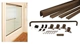 CRL Oil Rubbed Bronze Cottage DK Series Sliding Shower Door Kit 72 x 72 with Metal Jambs for 3/8 Glass by CR Laurence