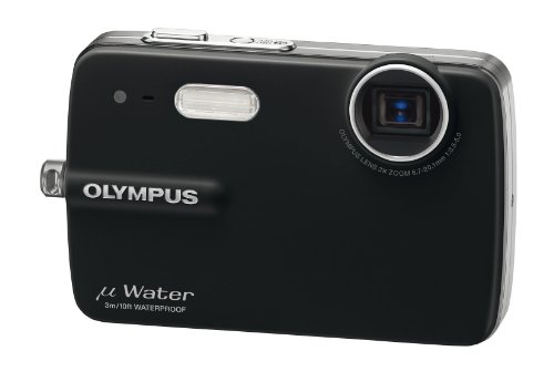 Olympus Mju-550WP Digitalkamera (10 Megapixel, 3-fach opt. Zoom, 6,4 cm (2,5 Zoll) Display, 3m wasserdicht) schwarz