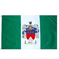 Montealegre Family Crest / Coat of Arms Flag. Large 3 ft. x 5 ft. polyester flags.