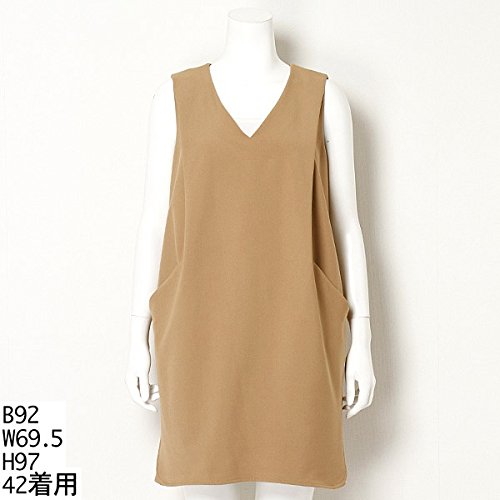 ローズティアラ（大きいサイズ）（Rose Tiara） 全3色【大きいサイズ】【42・46】Vネックダブルクロスジャンパースカート