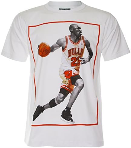 (PALLAS) Michael Jordan Graphic Art T-Shirt (PA005) (White , XL)