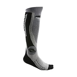 Answer Racing Moto Thick Adult Dirt Bike Motorcycle Socks - Black/Gray